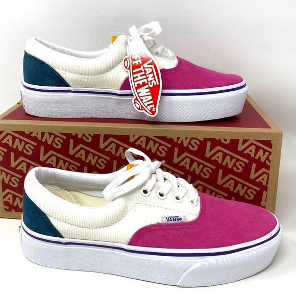 VANS Era Platform Multicolor Low Women's Size 7 Canvas Suede VN0A3WLUWVY - Picture 2 of 11